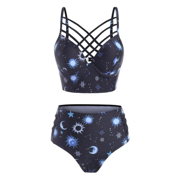 Yellow Cosmic Sun Athleisure Set